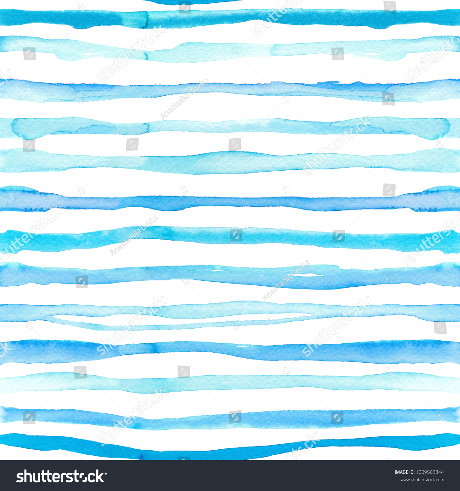 Watercolor stripes seamless pattern. Geometric background. Ornament for wrapping paper. Hand drawn watercolor decor.