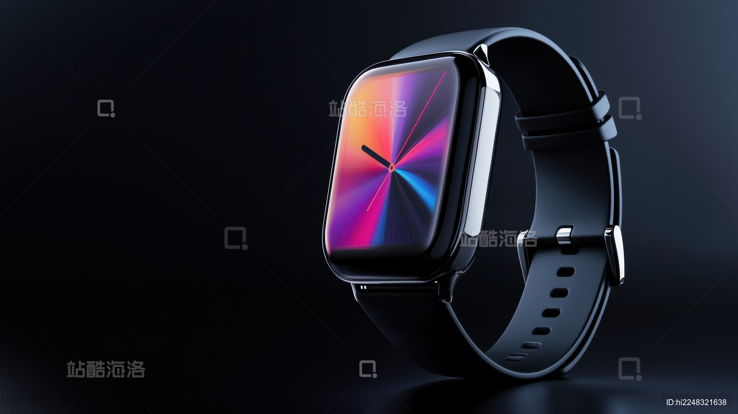 黑色简约时尚智能手表