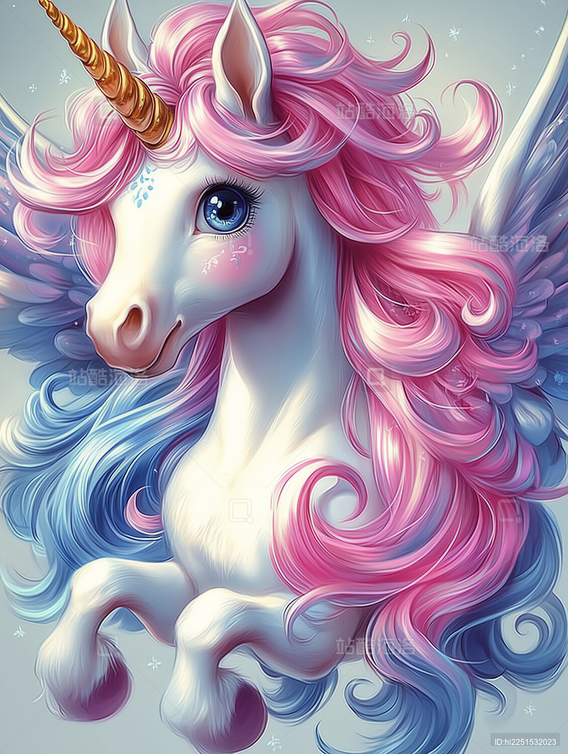 3d小马独角兽设计图案