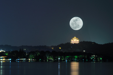 杭州西湖夜景