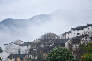 安徽石潭的徽派建筑