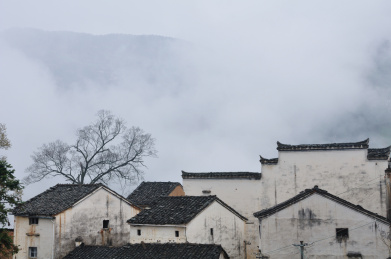 安徽石潭的徽派建筑