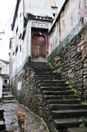 安徽石潭的徽派建筑