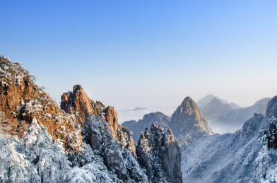 黄山冬季雪景