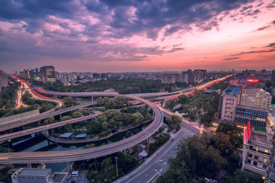 北京东直门桥北