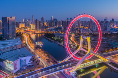 天津之眼夜景
