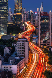 上海城市交通几建筑