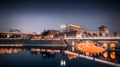 西安城墙永宁门西桥