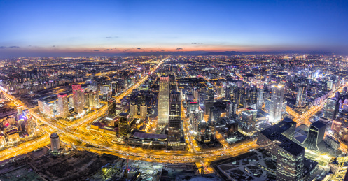 北京东三环CBD夜景