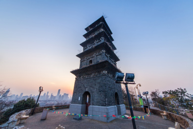 江苏省南京市九华山唐三藏舍利塔建筑景观