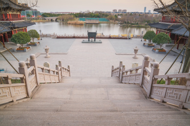 中国江苏省泰州市城市风光