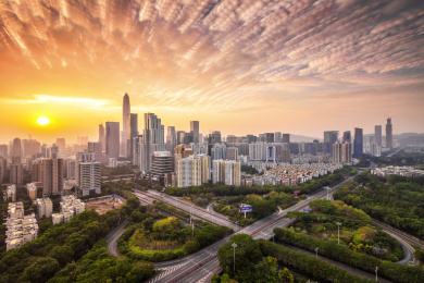 深圳城市天际线和建筑群
