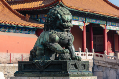 故宫博物院铜狮子