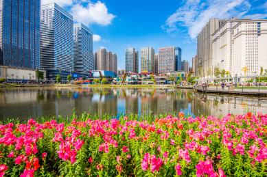 贵阳花果园湿地公园风光