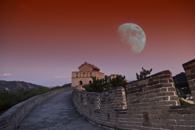 北京市八达岭长城建筑景观