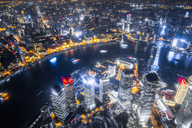 上海陆家嘴夜景