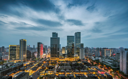 成都太古里大慈寺夜景