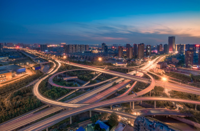 西北最大立交桥西安三桥立交桥夜景
