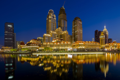 天津海河夜景风光