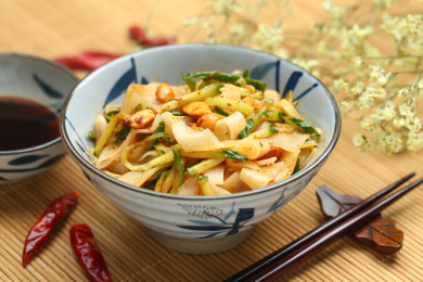 凉皮，陕西特色传统地方小吃