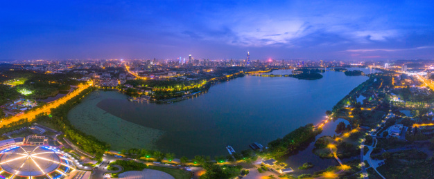 南京玄武湖夜色