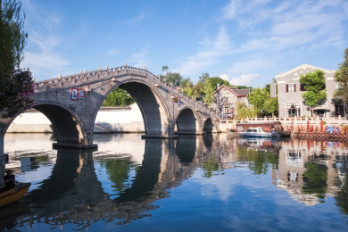 中国江苏苏州山塘街古镇