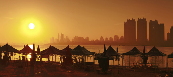 黑龙江省哈尔滨市松花江外滩建筑景观