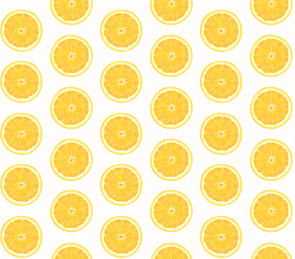 夏日柠檬无缝平铺背景