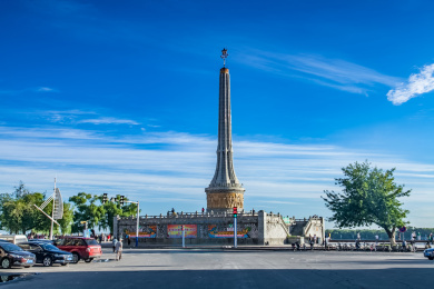 黑龙江省佳木斯市防洪塔建筑景观