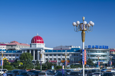 黑龙江省佳木斯市都市建筑景观