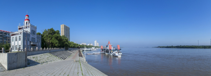 黑龙江省佳木斯市松花江外滩建筑景观