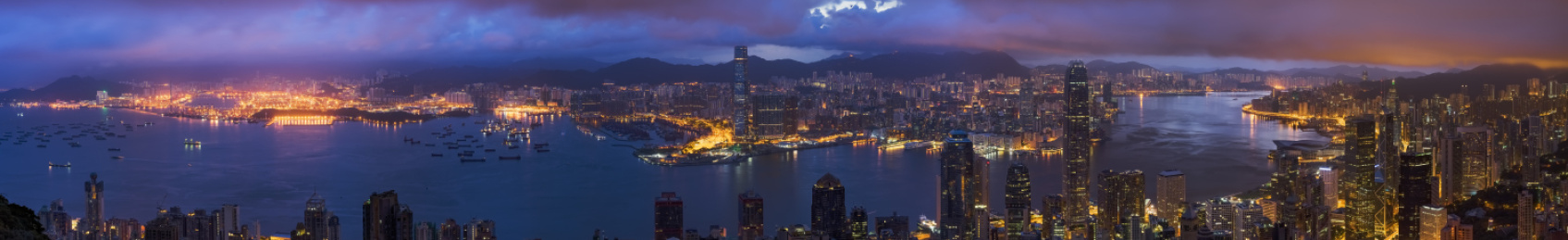 凌晨香港全景