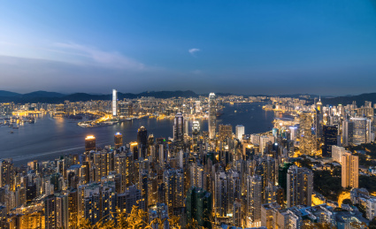 香港金融中心鸟瞰