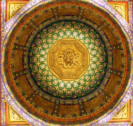 北京北海公园五龙亭穹顶