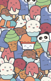 萌系可爱冰淇淋