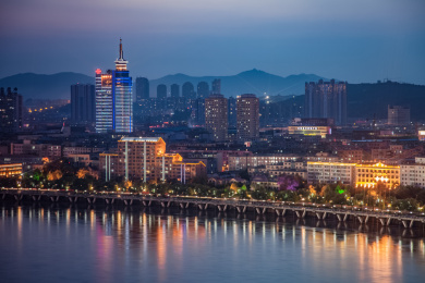 吉林省吉林省松花江外滩建筑景观
