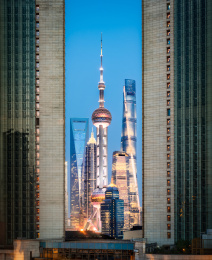 上海城市夜景风光