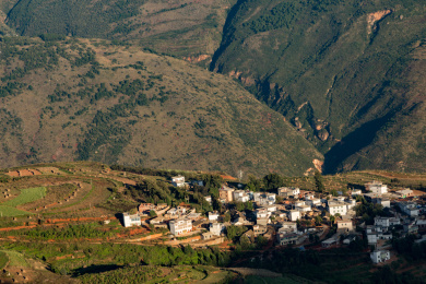 云南昆明东川 落霞沟景区 上帝遗落人间的调色盘