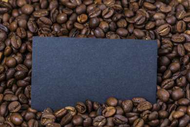  咖啡豆 咖啡概念 名片