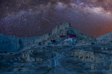 古格遗址星空银河