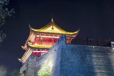 衢州水亭门夜景