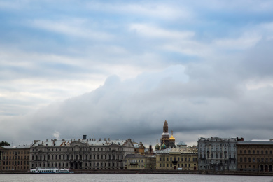 俄罗斯港口城市风光  
