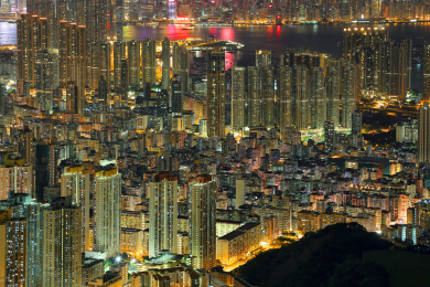 香港城市夜色