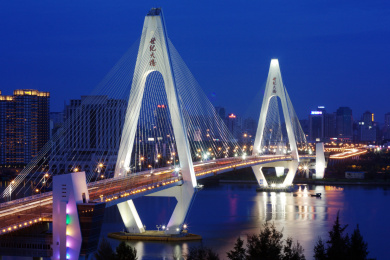 海口世纪大桥夜景