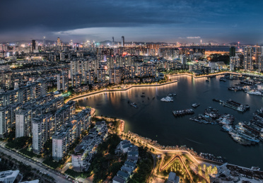 深圳书南山区城市夜景