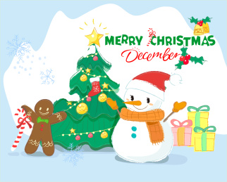 christmasWinter_vectors圣诞节冬季矢量插画