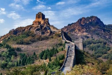 河北省山海关角山长城建筑景观