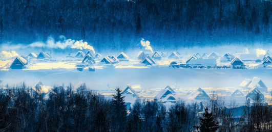 新疆禾木村晨曦