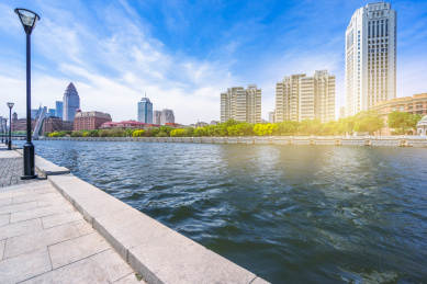 天津市中心区，中国的nightview。