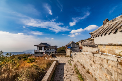 山东省泰安市泰山古建园林建筑景观